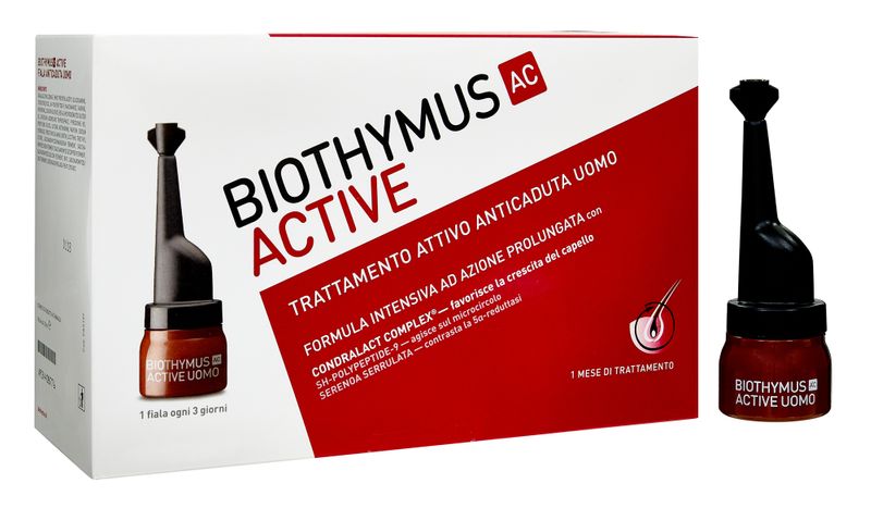 Biothymus AC Active trattamento attivo anticaduta uomo 10 fiale -1 mese di trattamento-1