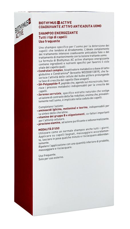 Biothymus Active Shampoo energizzante uomo uso frequente 200ml-4