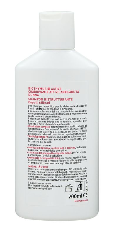 Biothymus Active shampoo ristrutturante donna 200ml-3