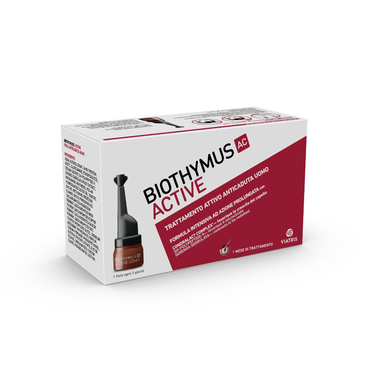 Biothymus AC Active trattamento attivo anticaduta uomo 10 fiale -1 mese di trattamento-4