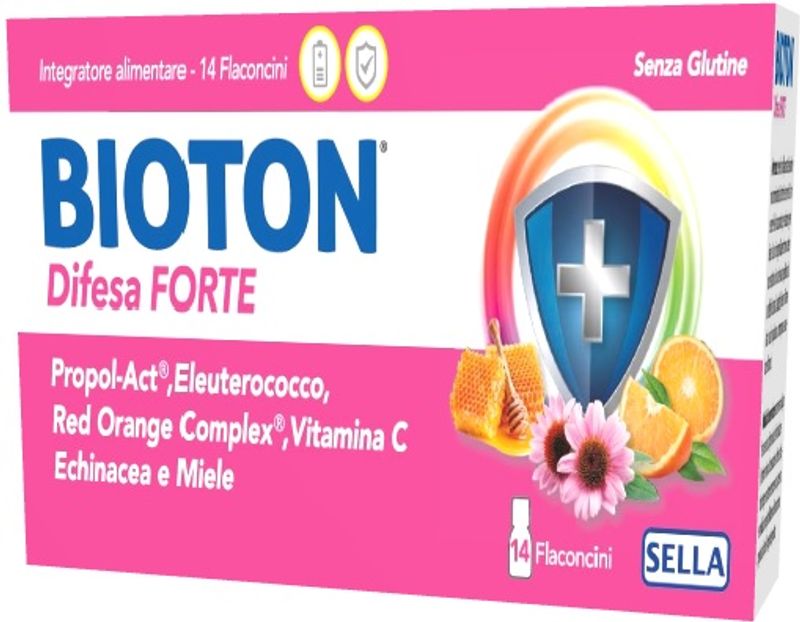 Sella Bioton Difesa Forte per le difese immunitarie 14 flaconcini-1