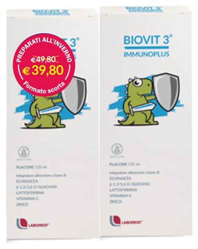 Laborest Biovit 3 Immunoplus Multipack per le difese immunitarie 2x125ml-1