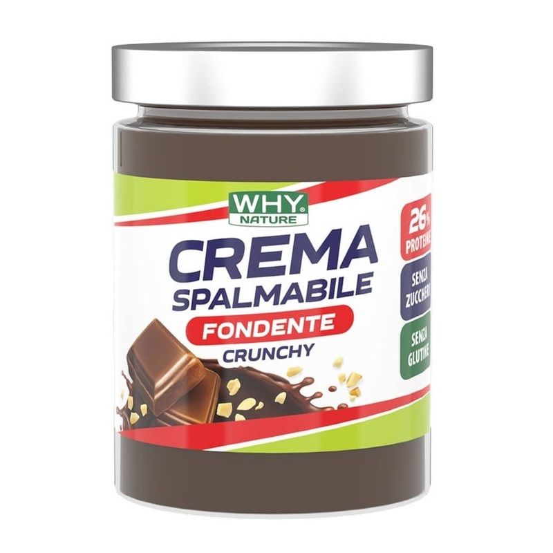 Biovita Why Nature Crema Spalmabile Fondente Crunchy 300g-1