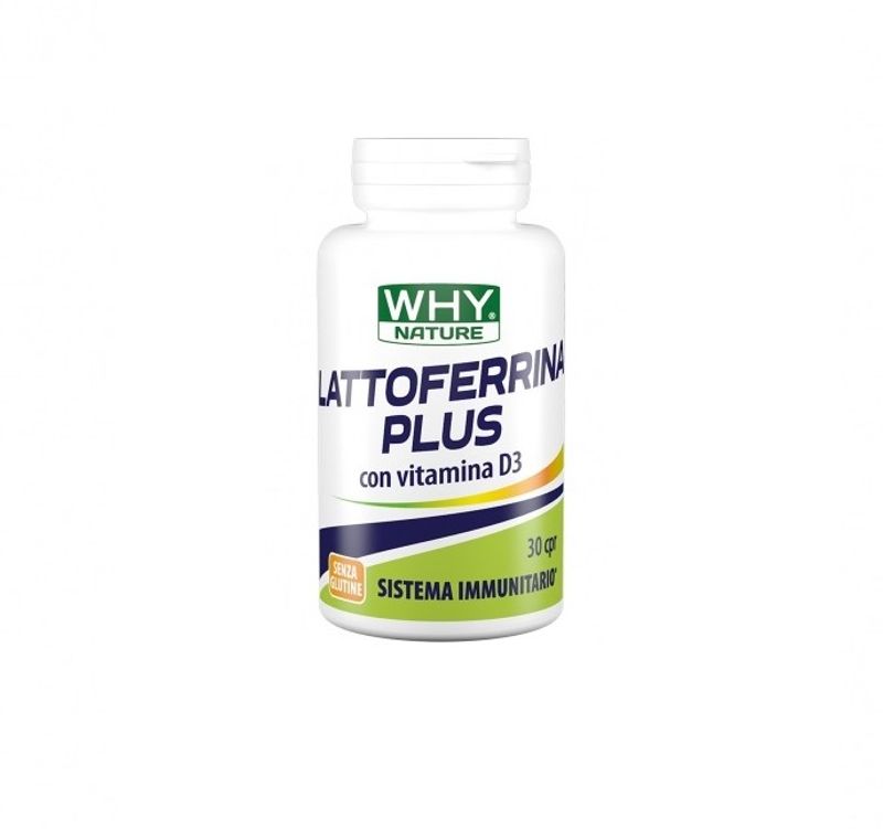 Biovita Why Nature Lattoferrina Plus con Vitamina D3 per il sistema immunitario 30 compresse-1