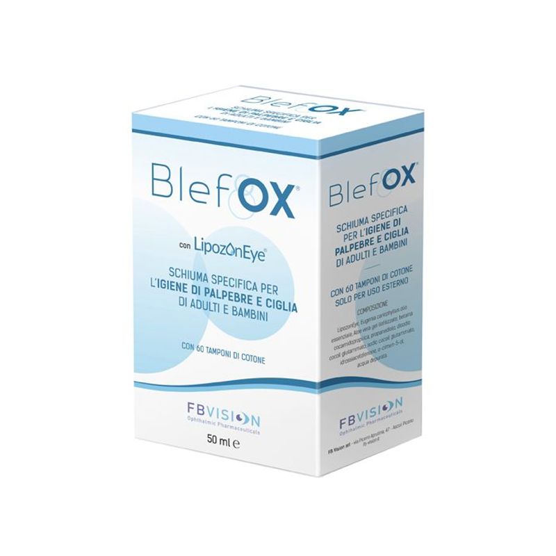 Blefox Schiuma delicata specifica per l'igiene di palpebre e ciglia 50ml-1