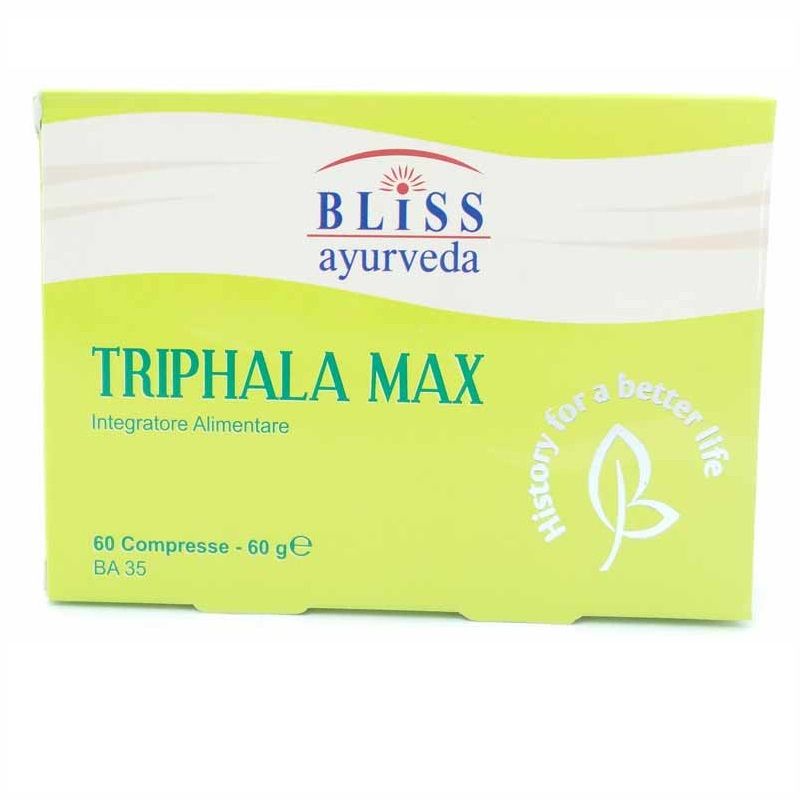 Bliss Ayurveda Triphala Max benessere del transito intestinale 60 compresse-1