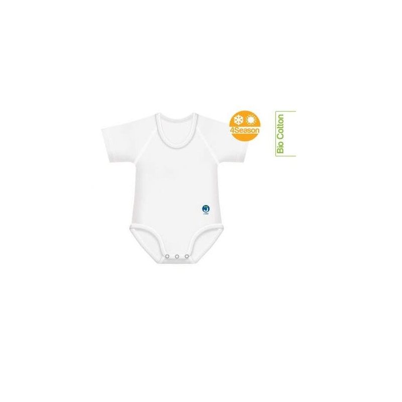 Colpharma J Bimbi Bio Cotton body 4 season 0-36m colore bianco-1