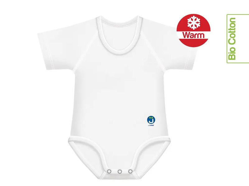 J Bimbi Body Bio Invernale Cotone Warm Colore Bianco 0-36 Mesi-1