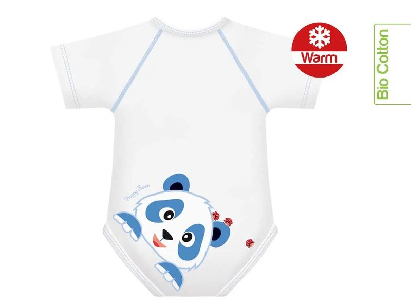 J Bimbi Body Bio Invernale Cotone Warm Panda 0-36 Mesi-1