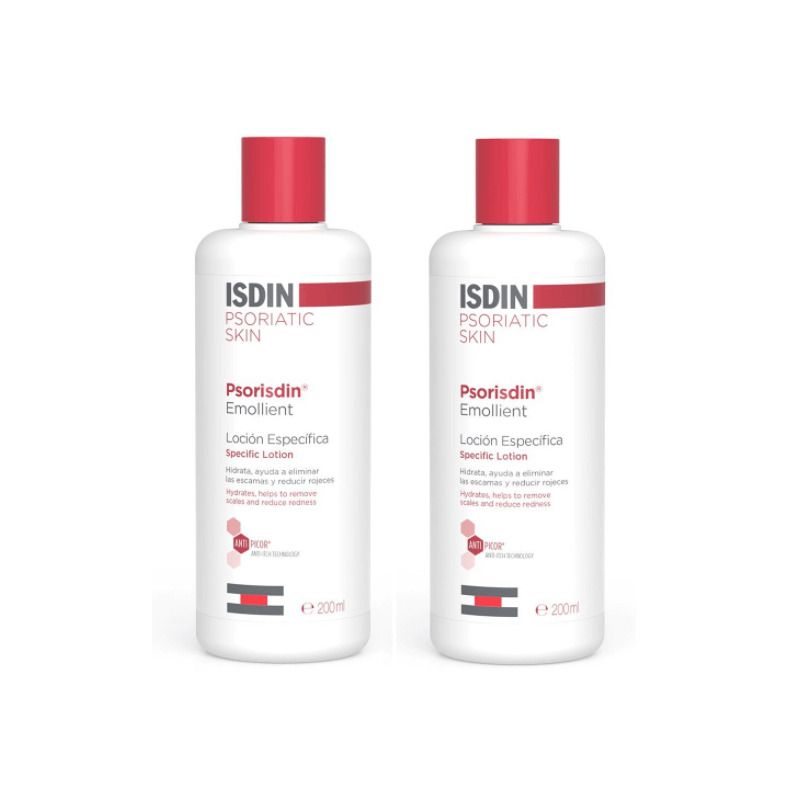 Isdin Psorisdin lozione corpo emolliente double pack 2x200ml-1