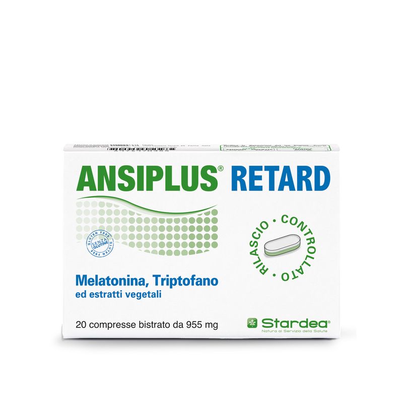 Ansiplus Melatonina Retard per il rilassamento e il sonno 20 compresse-1