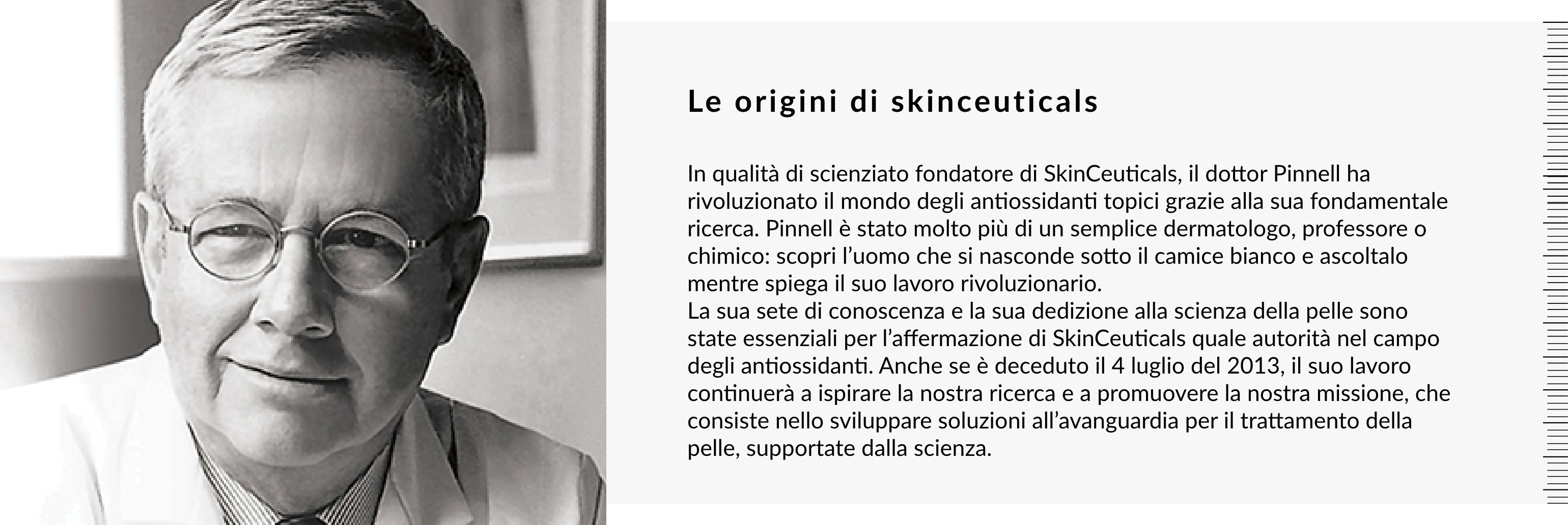 Le origini SkinCeuticals