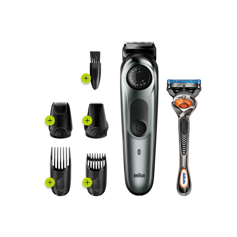 Braun Regolabarba BT 7220 Con Selettore Di Precisione + 4 Accessori E Rasoio Gillette Fusion5 ProGli-2
