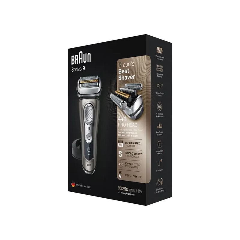 Braun Rasoio Series 9 Wet&Dry 9325s Con Base Di Ricarica Grafite-3