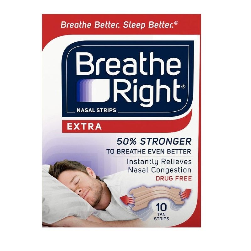 Breath Right Cerotti Nasali Extra Forte 10 Pezzi-1