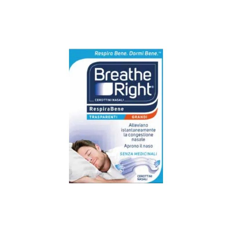 Breathe Right cerotti nasali trasparenti grandi 30 pezzi-1