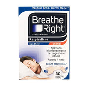 Breathe Right Classic cerottini nasali senza medicinali misura grande 30 pezzi-1