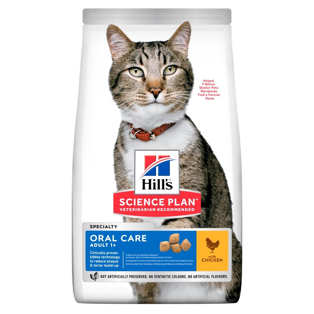 Hill's Science Plan Adult 1+ Anni Oral Care Crocchette Pollo Per Gatti Sacco 1,5kg-1
