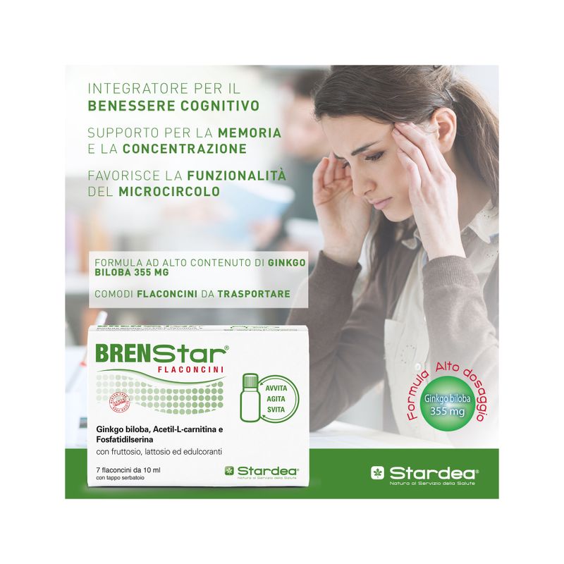 Brenstar stanchezza e affaticamento 7 flaconcini monodose con tappo dosatore-4
