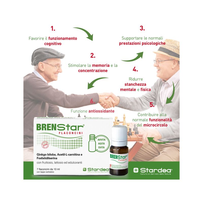 Brenstar stanchezza e affaticamento 7 flaconcini monodose con tappo dosatore-5