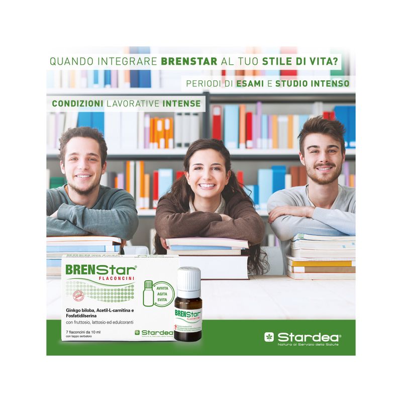 Brenstar stanchezza e affaticamento 7 flaconcini monodose con tappo dosatore-6