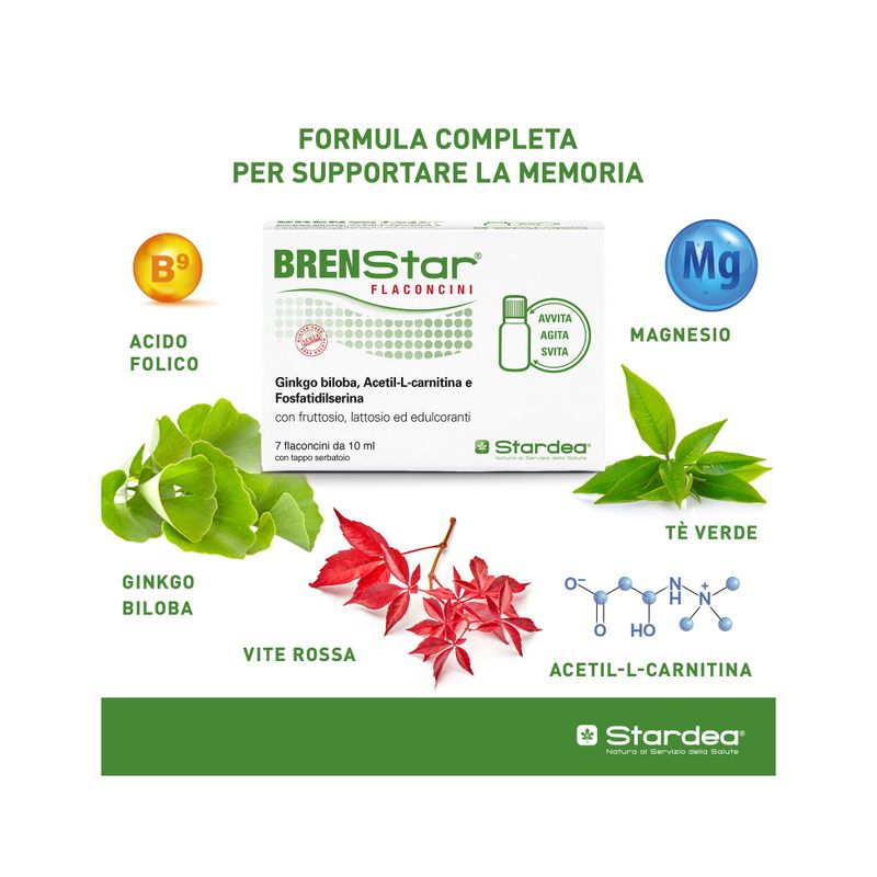 Brenstar stanchezza e affaticamento 7 flaconcini monodose con tappo dosatore-7