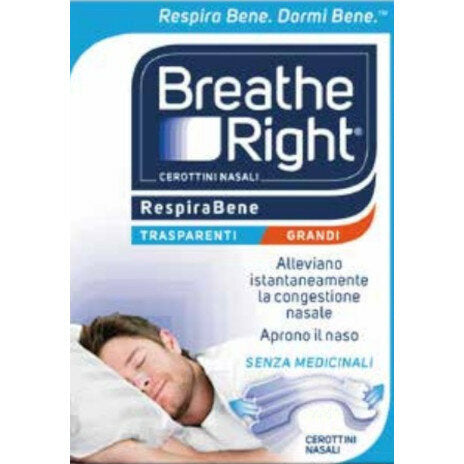 Breathe Right cerotti nasali trasparenti grandi 10 pezzi-2