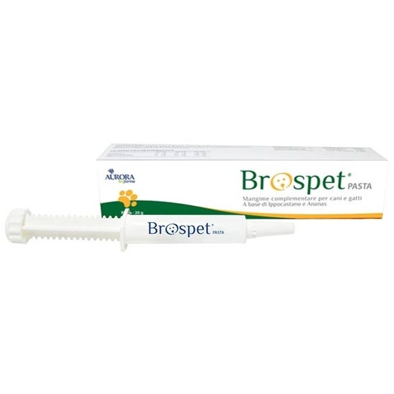 Brospet Pasta Mangime Complementare Drenaggio Liquidi Interstiziali Cani/Gatti 20g-1