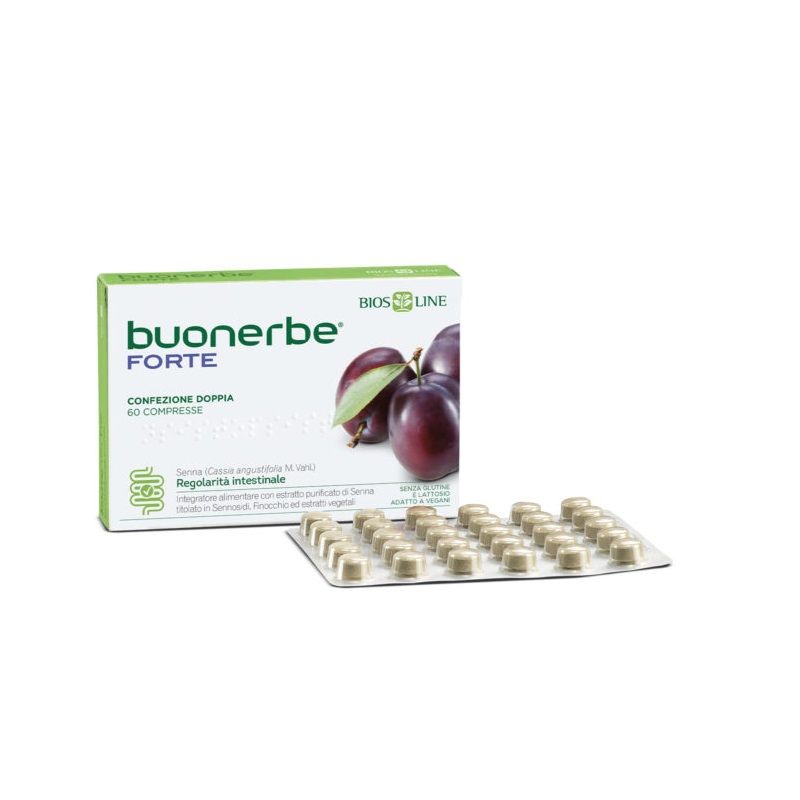 Biosline Buonerbe Forte intestino pigro 60 compresse-1