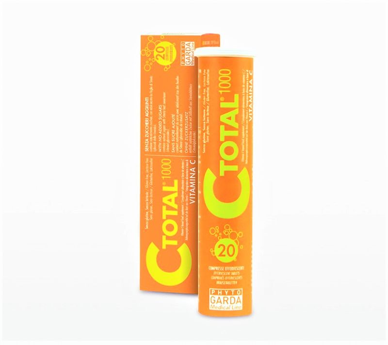 C Total Integratore a base di Vitamina C 1000mg 20 compresse effervescenti-1