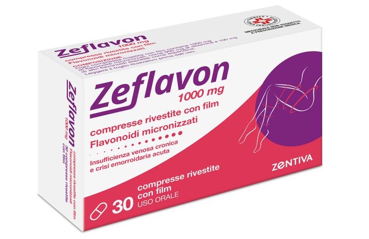 Zeflavon 1000 mg Compresse Rivestite con Film 30 Compresse in Blister Pvc/al-1