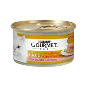 Purina Gourmet Gold Cuore Morbido Con Salmone Per Gatti Lattina 85g-1