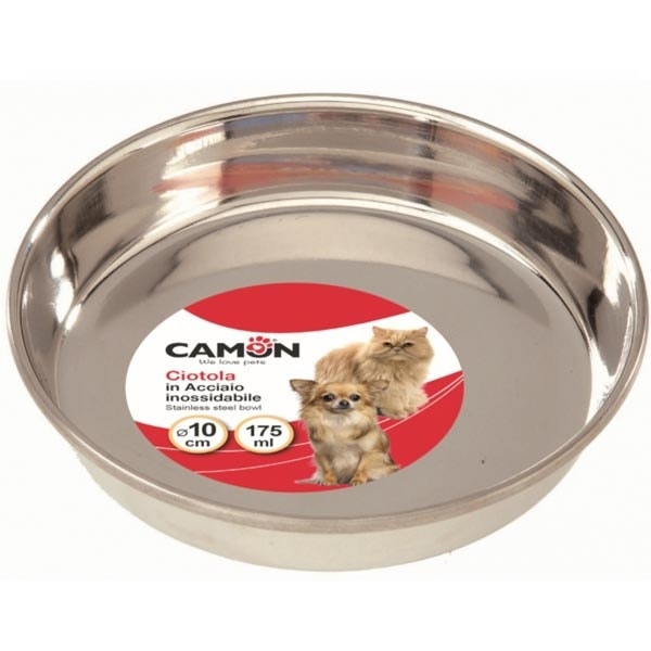 Camon Ciotola In Acciaio Per Gatti Diametro 12cm-1
