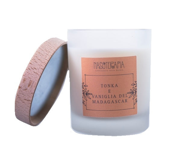 Nasoterapia Tonka e Vaniglia del Madagascar Candela Profumata 180g-1