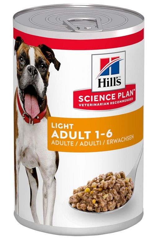 Hill's Science Plan Light Bocconcini Per Cani Adulti Lattina 370g-1