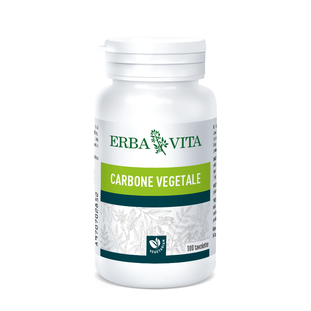 Erba Vita Carbone Vegetale 100 Tavolette-1