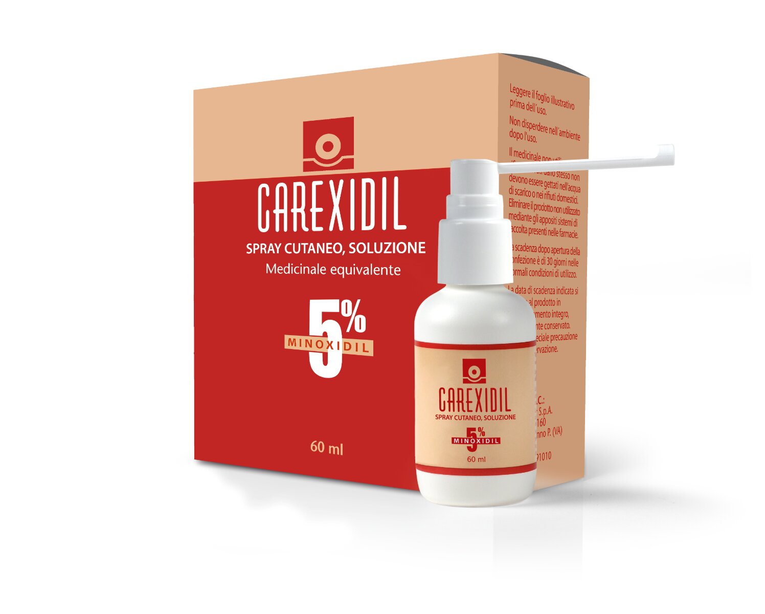 Carexidil Soluzione cutanea per alopecia androgenica 60 ml-2