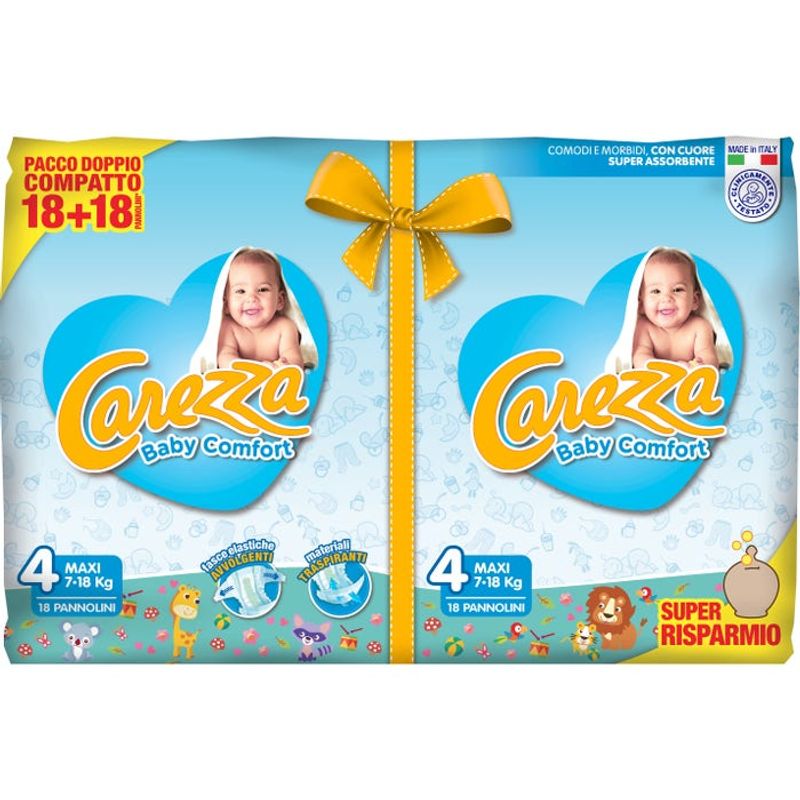 Pannolini Carezza Baby Comfort Maxi 7-18Kg 36 Pezzi-1