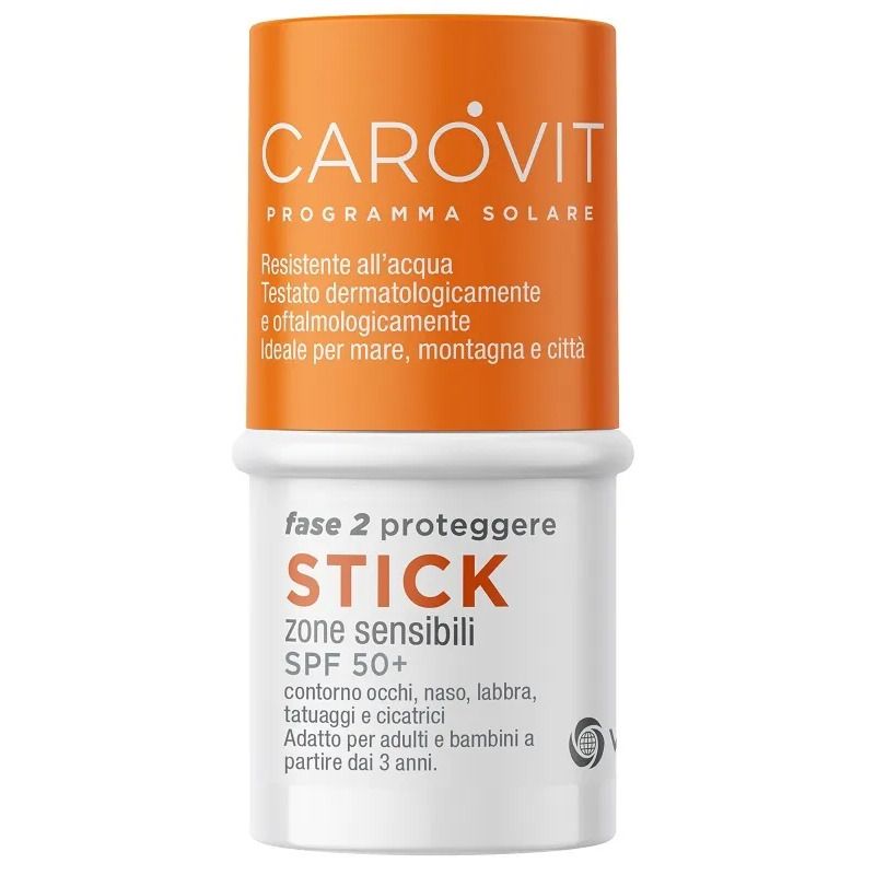 Carovit Stick Trasparente Zone Sensibili SPF50+ 4ml-1