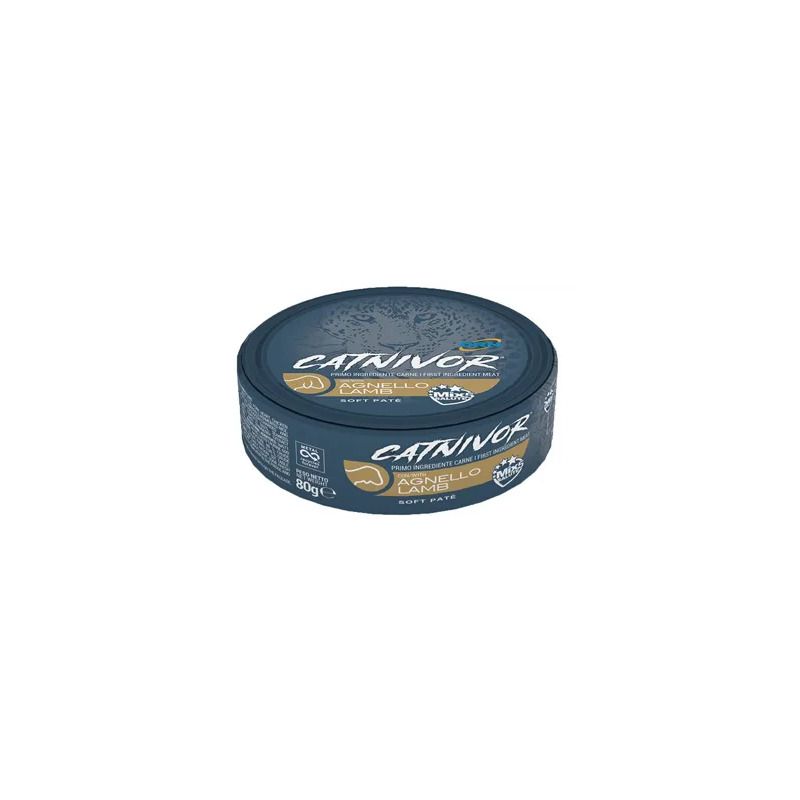 Drn Catnivor Cibo Umido Con Agnello Gatti Adulti Barattolo 80g-1