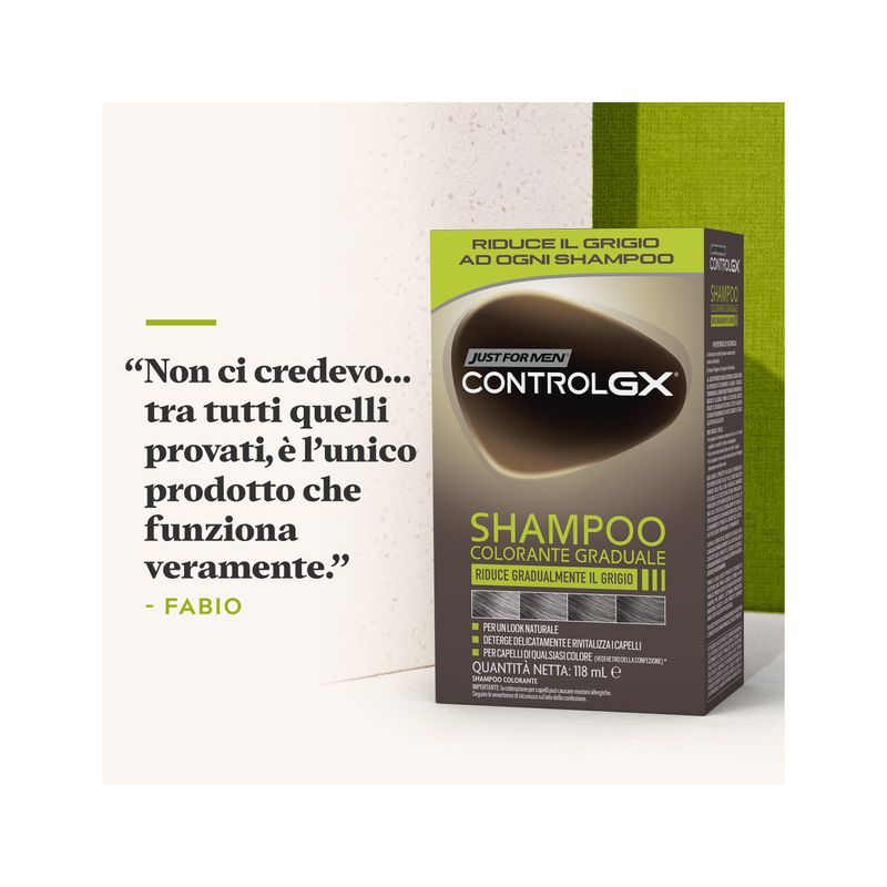 Just for Men Controlgx shampoo colorante graduale 118ml-6