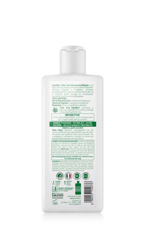 Equilibra Aloe Latte Detergente Viso Delicato 200ml-2