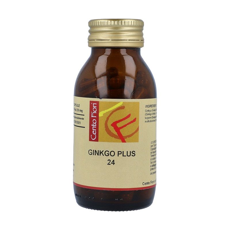 Cento Fiori Ginkgo Plus 24% per la circolazione sanguigna 100 capsule vegetali-1