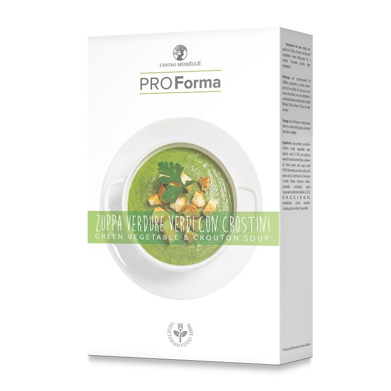 Centro Messegue Dieta ProForma Zuppa Verdure Verdi e Crostini 3 buste-1