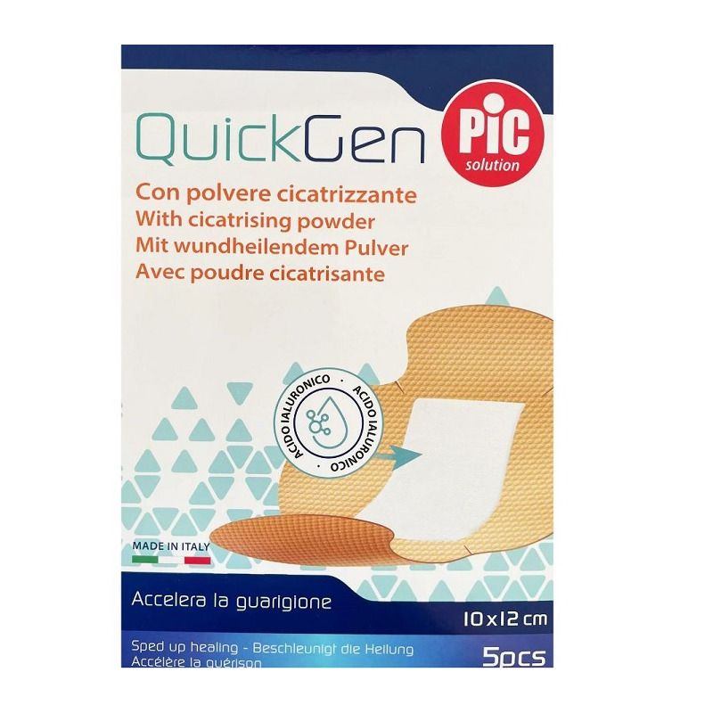 Pic Quickgen cerotto cicatrizzante per articolazioni 10x12cm 5 pezzi-1