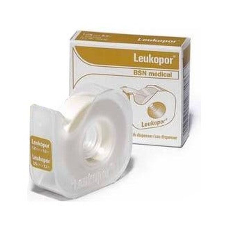 Leukopor Cerotto Rocchetto TNT Bianco 1,25x920cm Con Dispenser-1