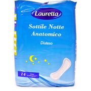 Laurella Sottile Notte Anatomico Disteso 14 assorbenti-1