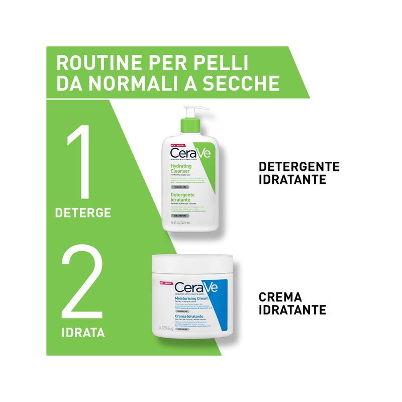 CeraVe Detergente Idratante Viso Pelle da Normale a Secca, con acido ialuronico e ceramidi 473 ml-9