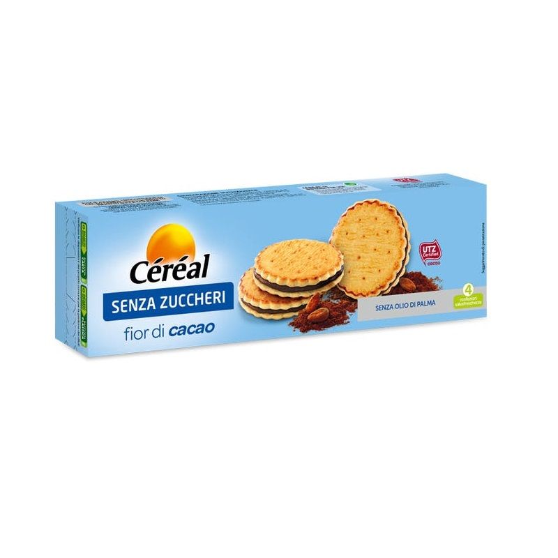 Cereal Biscotti Fior Di Cacao Senza Zuccheri 196g-1