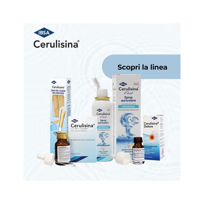 Cerulisina dissoluzione tappi cerume Gocce Auricolari 20ml 5%-4